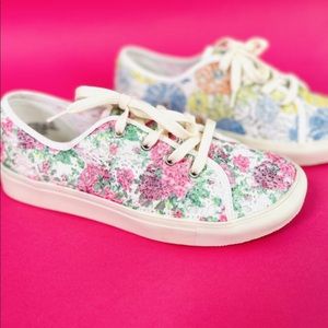 Floral Crochet Sneaker